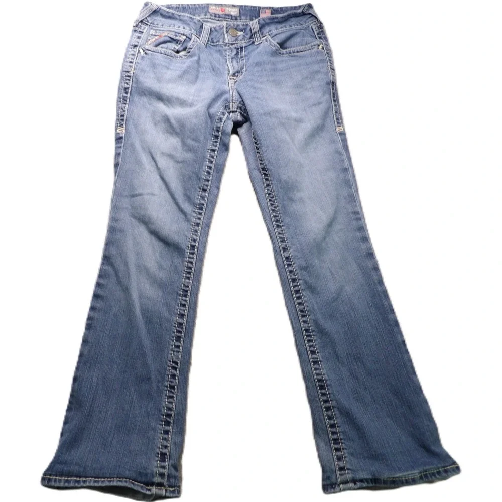 Ariat FR Work Women 29R Flame Resistant CAT 2 Bootcut Denim Jeans Blue Workwear